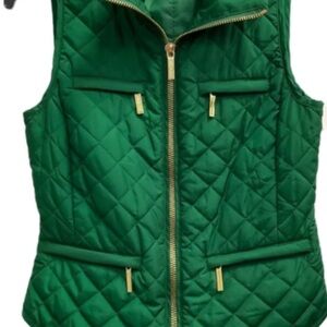 Michael Kors Green Quilted Vest